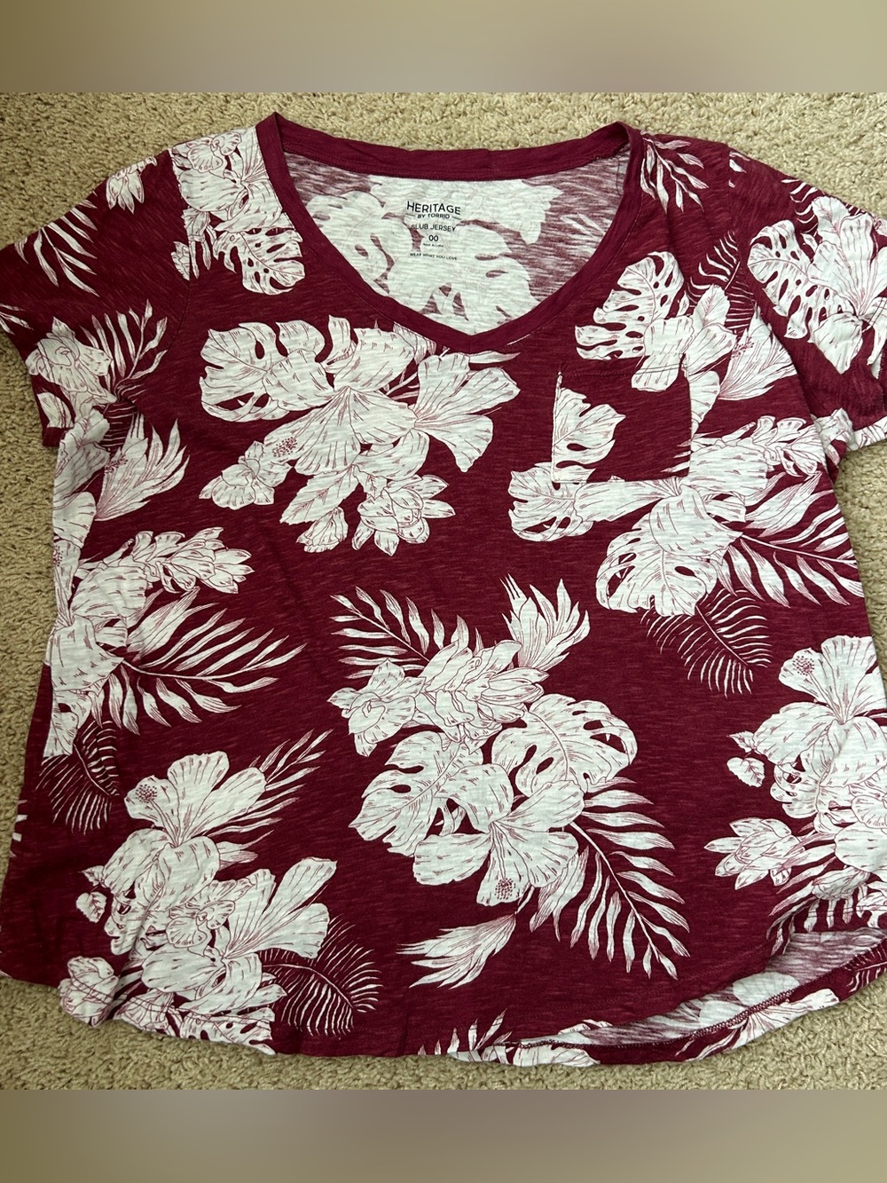 Torrid 00 floral tee